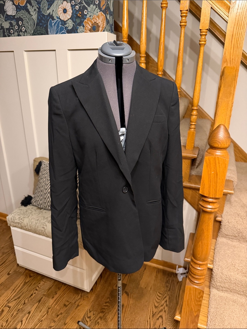 Calvin Klein Black Single-Button Blazer